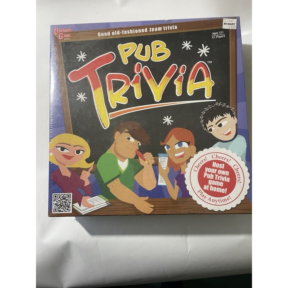 Pub Trivia Game - University Games John Herberts 2012 Sealed
